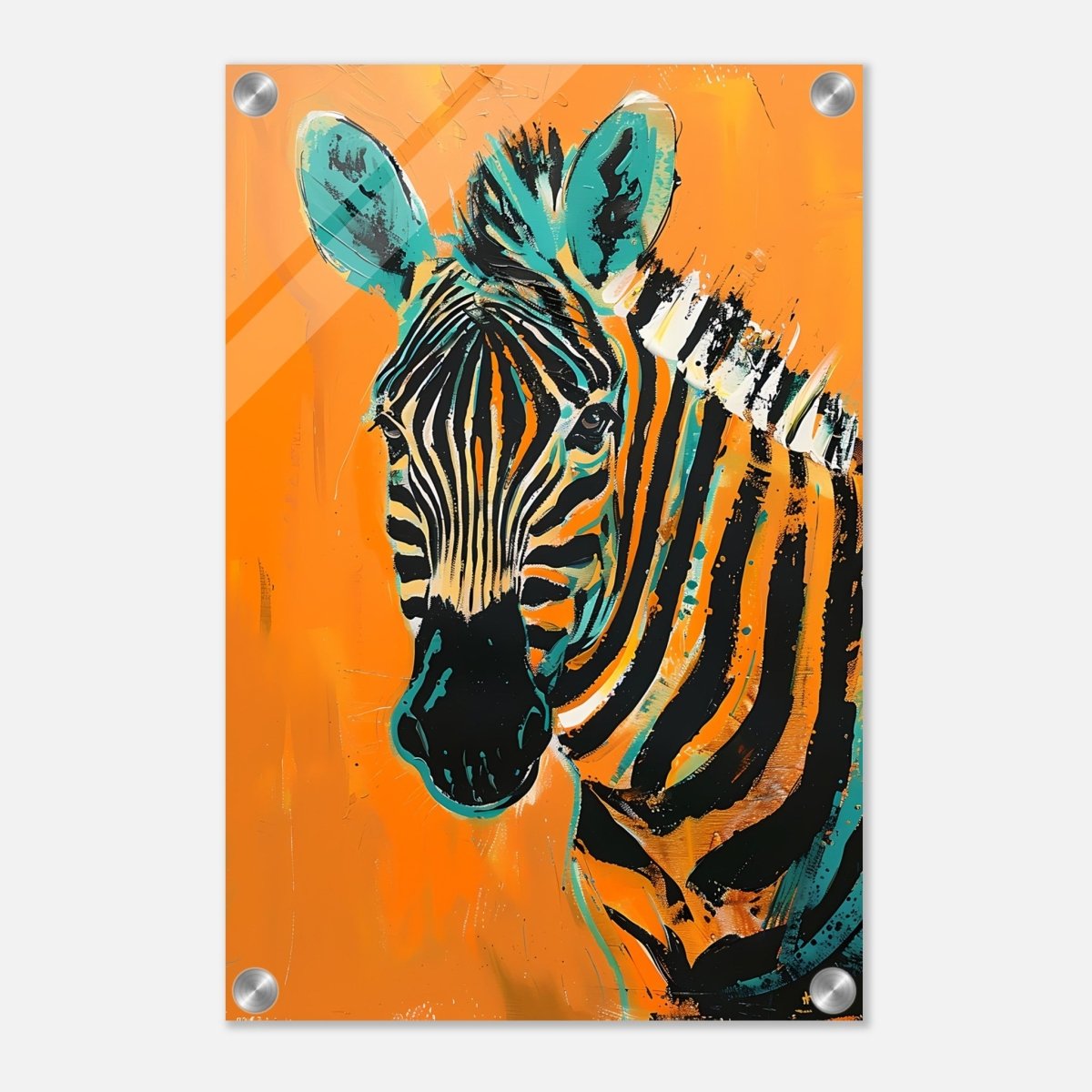 Da Vinci Nature Wall art | Wildlife | Zebra - Acrylic Print - 30x45 cm / 12x18″ - 