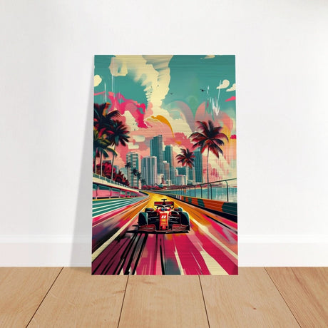 Da Vinci Pop Art Wall Art | Cars - Brushed Aluminum Print - 30x45 cm / 12x18″ - 