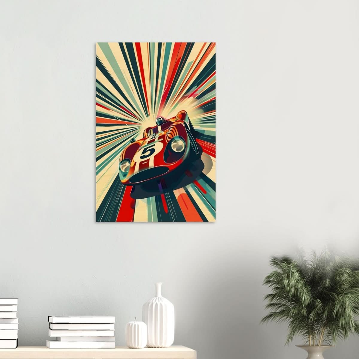 Da Vinci Pop Art Wall Art | Car - Wood Prints - 50x75 cm / 20x30″ - 20 mm