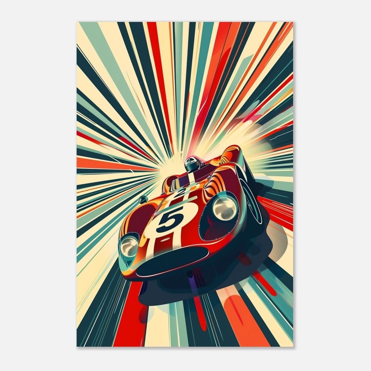 Da Vinci Pop Art Wall Art | Car - Aluminum Print - 30x45 cm / 12x18″ - 