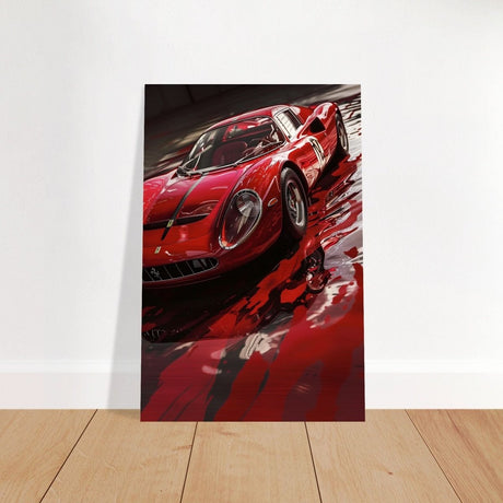 Da Vinci Pop Art Wall Art | Car - Brushed Aluminum Print - 50x75 cm / 20x30″ - 