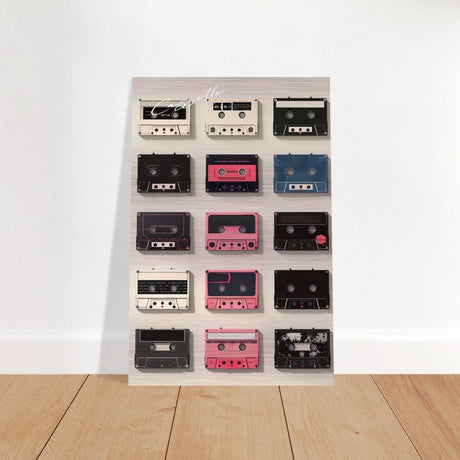 Da Vinci Pop Art Wall art | Cassette - Brushed Aluminum Print - 30x45 cm / 12x18″ - 