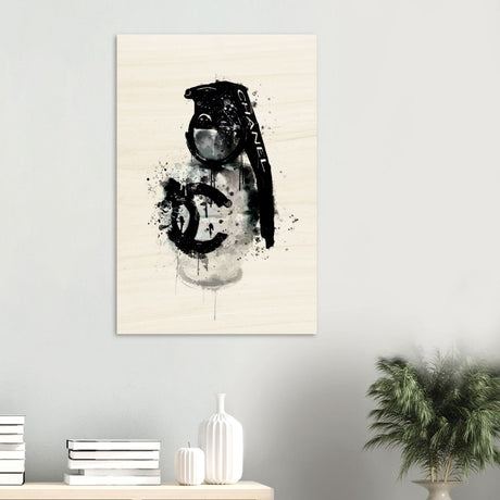 Da Vinci Pop Art Wall Art | CHANEL - Wood Prints - 60x90 cm / 24x36″ - 20 mm