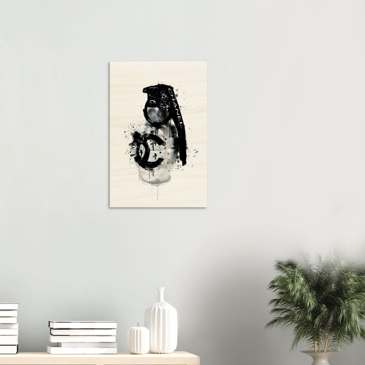 Da Vinci Pop Art Wall Art | CHANEL - Wood Prints - 40x60 cm / 16x24″ - 10 mm
