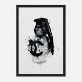 Da Vinci Pop Art Wall Art | CHANEL - Framed Canvas - 50x75 cm / 20x30″ - Black frame