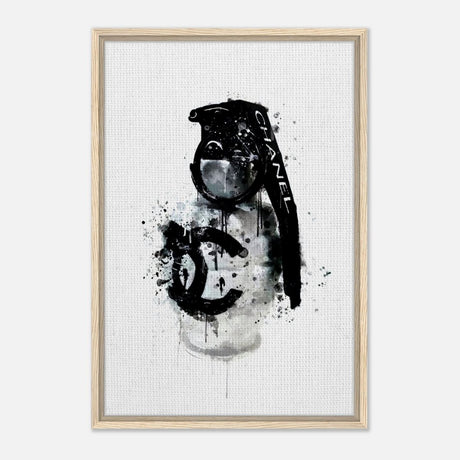 Da Vinci Pop Art Wall Art | CHANEL - Framed Canvas - 50x75 cm / 20x30″ - Wood frame