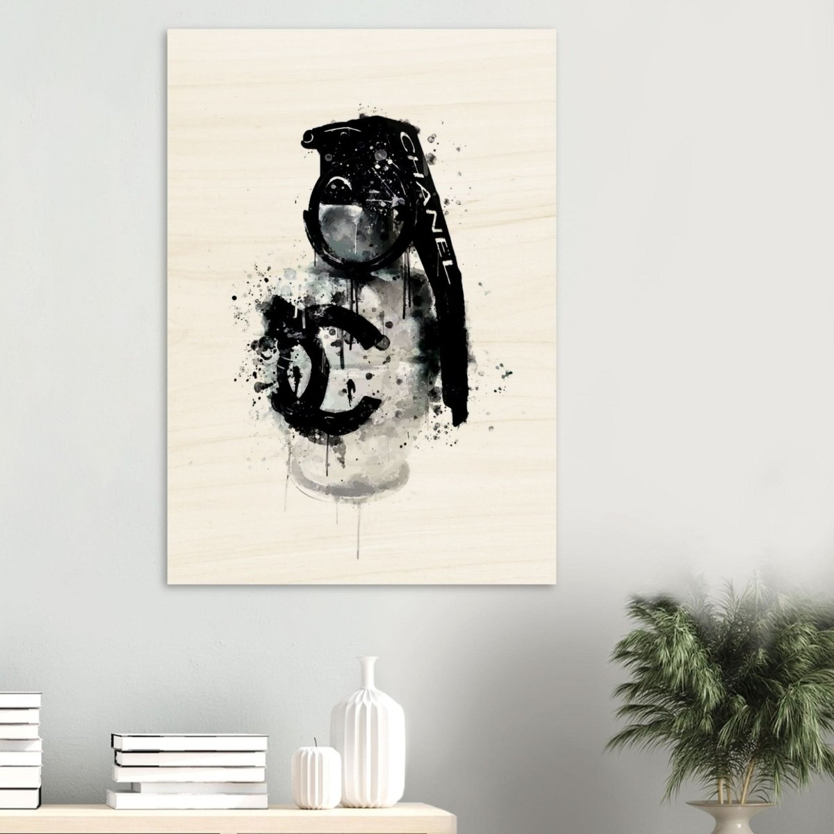 Da Vinci Pop Art Wall Art | CHANEL - Wood Prints - 70x100 cm / 28x40″ - 10 mm