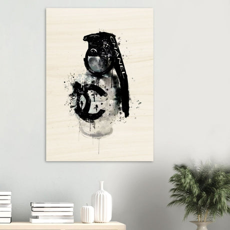 Da Vinci Pop Art Wall Art | CHANEL - Wood Prints - 70x100 cm / 28x40″ - 10 mm