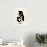 Da Vinci Pop Art Wall Art | CHANEL - Wood Prints - 40x60 cm / 16x24″ - 20 mm