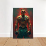 Da Vinci Pop Art Wall art | Conor McGregor - Brushed Aluminum Print - 40x60 cm / 16x24″ - 