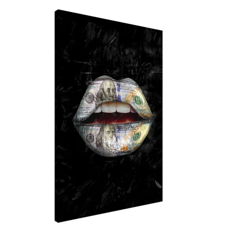 Da Vinci Pop Art Wall Art | Dollar Lips - Canvas - 70x100 cm / 28x40″ - Thick