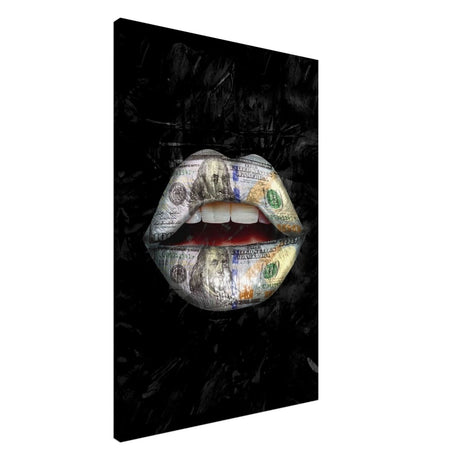 Da Vinci Pop Art Wall Art | Dollar Lips - Canvas - 60x90 cm / 24x36″ - Slim