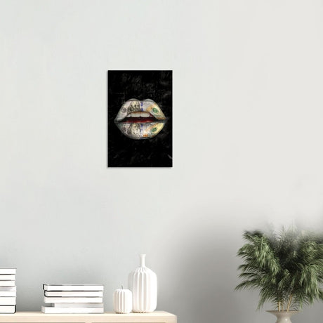 Da Vinci Pop Art Wall Art | Dollar Lips - Wood Prints - 30x45 cm / 12x18″ - 10 mm