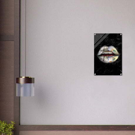 Da Vinci Pop Art Wall Art | Dollar Lips - Acrylic Print - 40x60 cm / 16x24″ - 