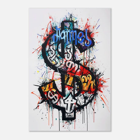 Da Vinci Pop Art Wall Art | Dollar - Aluminum Print - 50x75 cm / 20x30″ - 