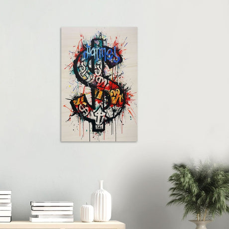 Da Vinci Pop Art Wall Art | Dollar - Wood Prints - 50x75 cm / 20x30″ - 10 mm
