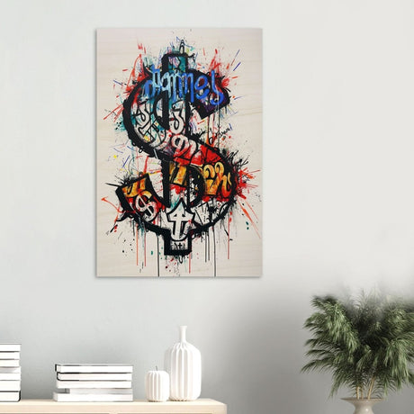 Da Vinci Pop Art Wall Art | Dollar - Wood Prints - 60x90 cm / 24x36″ - 10 mm