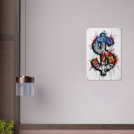 Da Vinci Pop Art Wall Art | Dollar - Acrylic Print - 50x75 cm / 20x30″ - 