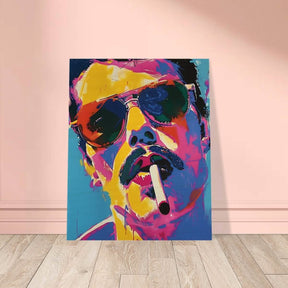 Da Vinci Pop Art Wall art | Freddie Mercury - Wood Prints - 40x50 cm / 16x20″ - 20 mm