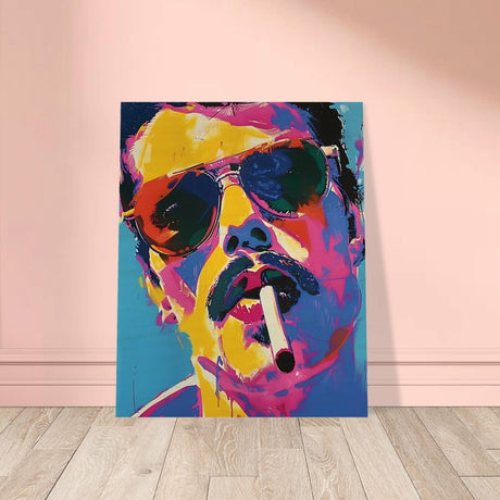 Da Vinci Pop Art Wall art | Freddie Mercury - Wood Prints - 40x50 cm / 16x20″ - 10 mm