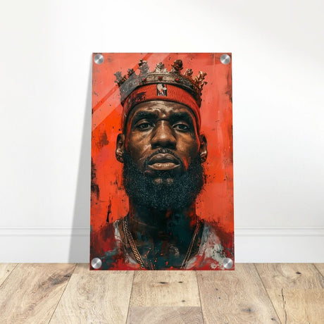 Da Vinci Pop Art Wall art | LeBron James Portrait Print - Acrylic Print - 30x45 cm / 12x18″ - 