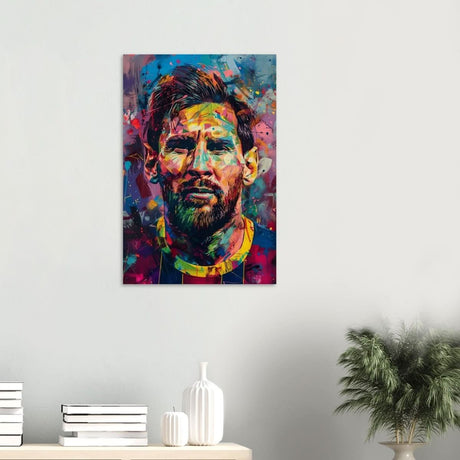 Da Vinci Pop Art Wall art | Lionel Messi - Wood Prints - 50x75 cm / 20x30″ - 10 mm