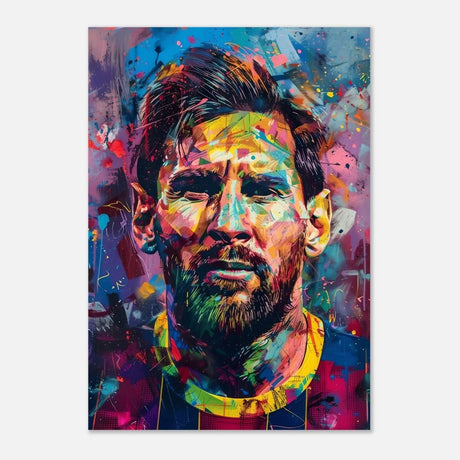 Da Vinci Pop Art Wall art | Lionel Messi - Aluminum Print - 70x100 cm / 28x40″ - 