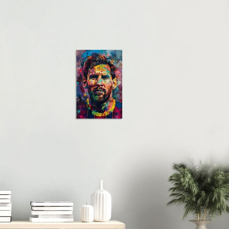 Da Vinci Pop Art Wall art | Lionel Messi - Wood Prints - 30x45 cm / 12x18″ - 10 mm