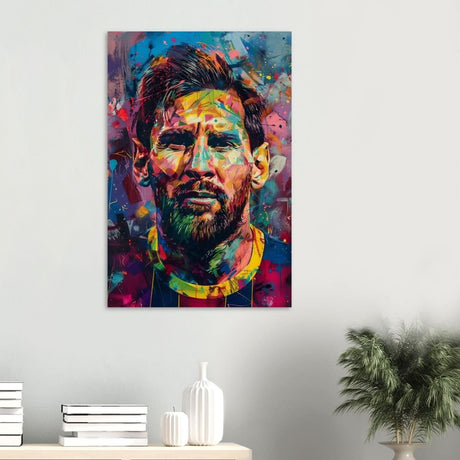 Da Vinci Pop Art Wall art | Lionel Messi - Wood Prints - 60x90 cm / 24x36″ - 20 mm