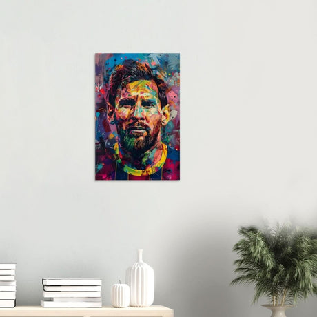 Da Vinci Pop Art Wall art | Lionel Messi - Wood Prints - 40x60 cm / 16x24″ - 10 mm