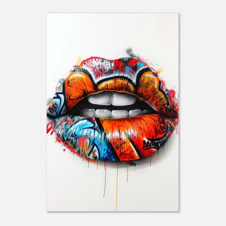 Da Vinci Pop Art Wall art | Lips - Aluminum Print - 30x45 cm / 12x18″ - 