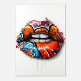 Da Vinci Pop Art Wall art | Lips - Aluminum Print - 70x100 cm / 28x40″ - 
