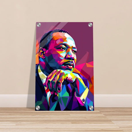 Da Vinci Pop Art Wall art | Martin Luther King Portrait Print - Acrylic Print - 30x45 cm / 12x18″ - 