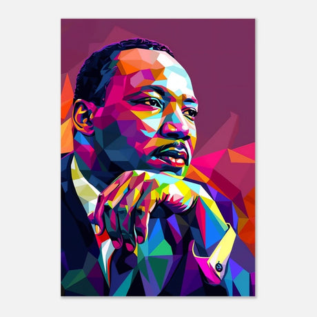 Da Vinci Pop Art Wall art | Martin Luther King Portrait Print - Aluminum Print - 70x100 cm / 28x40″ - 