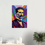 Da Vinci Pop Art Wall Art | Nikola Tesla - Wood Prints - 50x75 cm / 20x30″ - 10 mm