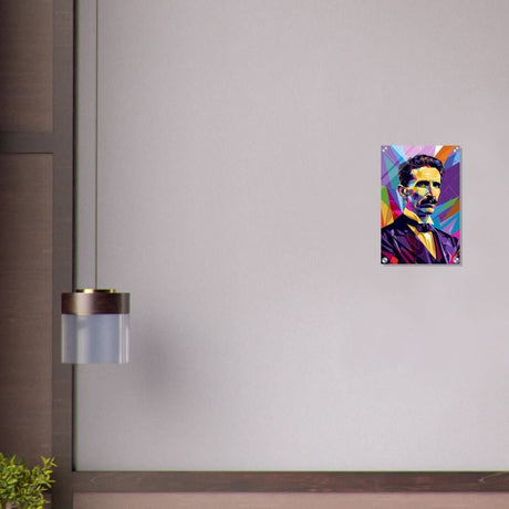 Da Vinci Pop Art Wall Art | Nikola Tesla - Acrylic Print - 30x45 cm / 12x18″ - 
