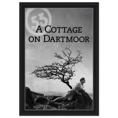 Da Vinci Pop Art Wall art print | A Cottage on Dartmoor (1929) | 1920s Movies - Framed Canvas - 30x45 cm / 12x18″ - Black frame