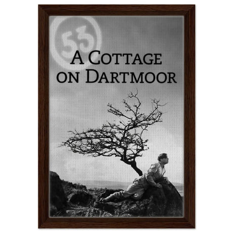 Da Vinci Pop Art Wall art print | A Cottage on Dartmoor (1929) | 1920s Movies - Framed Canvas - 30x45 cm / 12x18″ - Dark wood frame