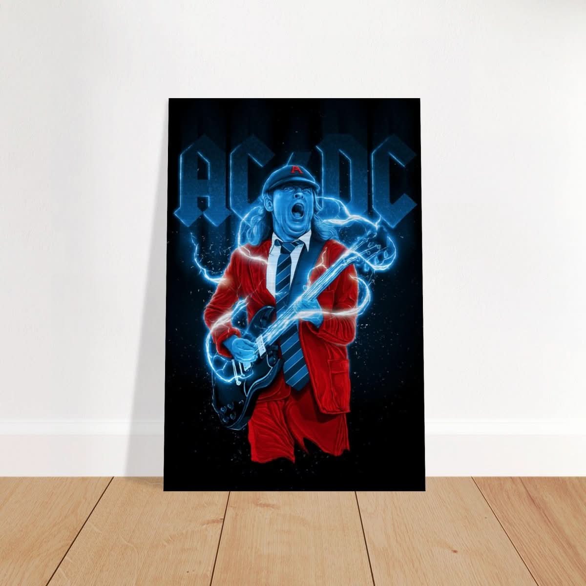 Da Vinci Pop Art Wall art print | AC/DC - Brushed Aluminum Print - 50x75 cm / 20x30″ - 