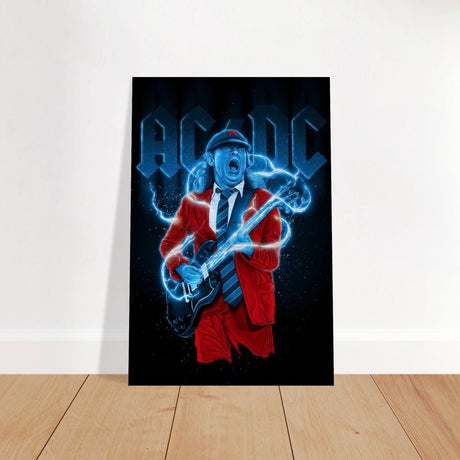 Da Vinci Pop Art Wall art print | AC/DC - Brushed Aluminum Print - 30x45 cm / 12x18″ - 