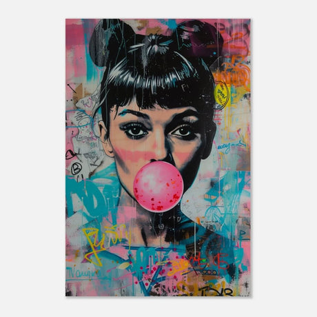 Da Vinci Pop Art Wall art print | Audrey Hepburn - Wood Prints - 30x45 cm / 12x18″ - 