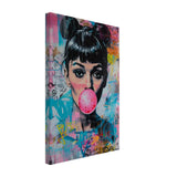 Da Vinci Pop Art Wall art print | Audrey Hepburn - Canvas - 30x45 cm / 12x18″ - 