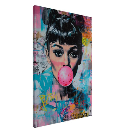 Da Vinci Pop Art Wall art print | Audrey Hepburn - Canvas - 60x90 cm / 24x36″ - 