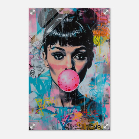 Da Vinci Pop Art Wall art print | Audrey Hepburn - Acrylic Print - 30x45 cm / 12x18″ - 