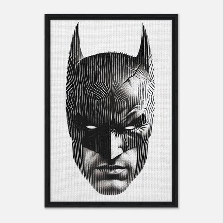 Da Vinci Pop Art Wall art print | Batman - Framed Canvas - 50x75 cm / 20x30″ - Black frame
