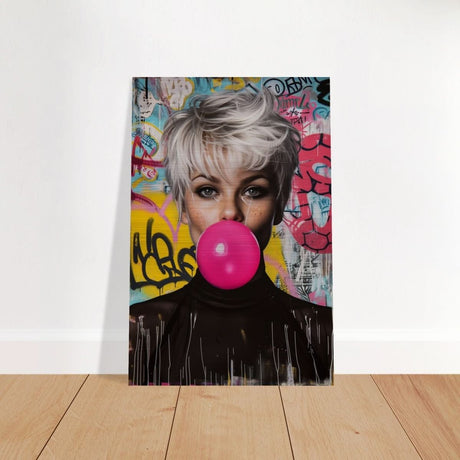 Da Vinci Pop Art Wall art print | Brigitte Bardot - Brushed Aluminum Print - 60x90 cm / 24x36″ - 