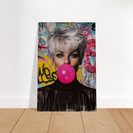 Da Vinci Pop Art Wall art print | Brigitte Bardot - Brushed Aluminum Print - 40x60 cm / 16x24″ - 