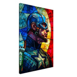 Da Vinci Pop Art Wall art Print | Captain America | Avengers - Canvas - 60x90 cm / 24x36″ - 