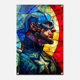 Da Vinci Pop Art Wall art Print | Captain America | Avengers - Acrylic Print - 50x75 cm / 20x30″ - 