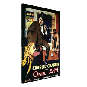 Da Vinci Pop Art Wall art print | Charlie Chaplin | One AM - Canvas - 60x90 cm / 24x36″ - 